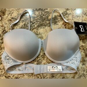 Maidenform Light Blue Push-up Lace Bra